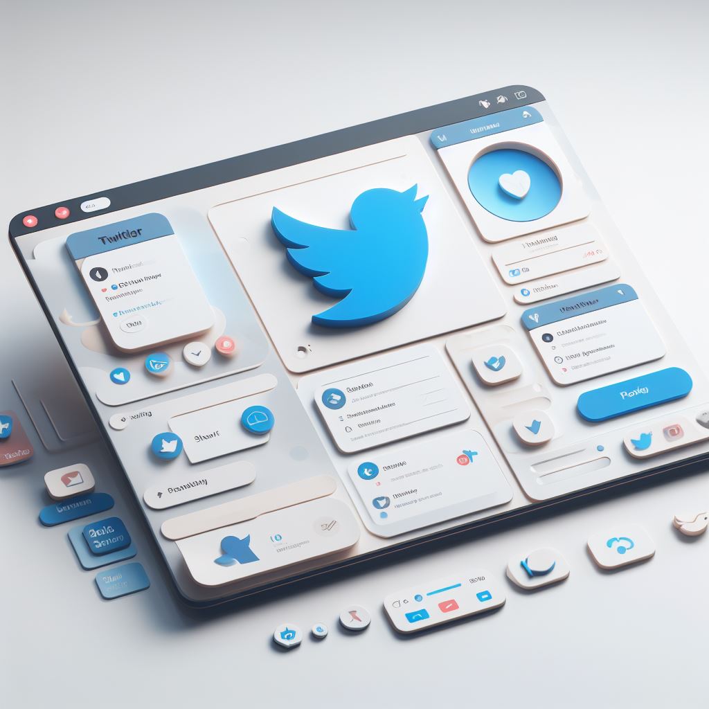 Twitter clone project preview